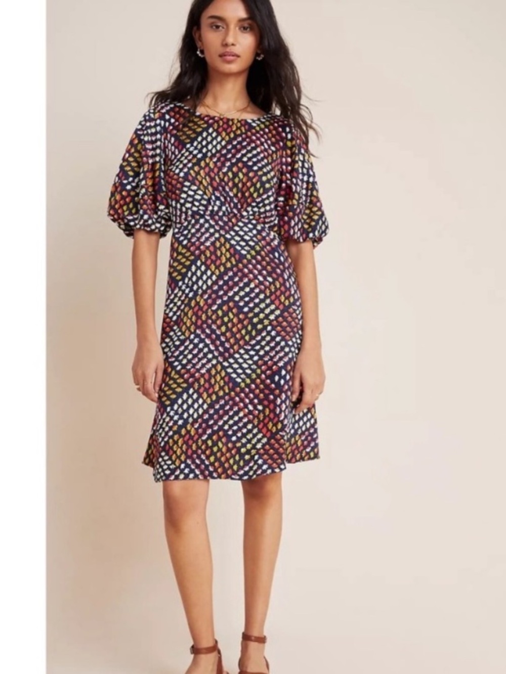 MAEVE by ANTHROPOLOGIE Melody Short Sleeve Mini Dress